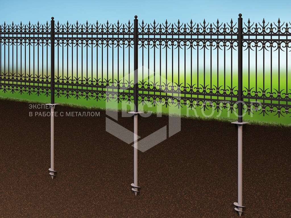 Изготовление заборов на сваях | ДСТ-Колор порошковая покраска и  металлообработка от профессионалов