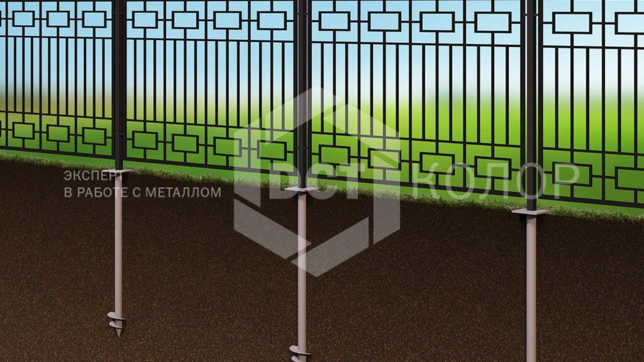 Изготовление заборов на сваях | ДСТ-Колор порошковая покраска и  металлообработка от профессионалов